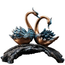 Schwanenpaar dekorativ Schwanenfigur romantisch f&uuml;r Hochzeit, Brautpaare