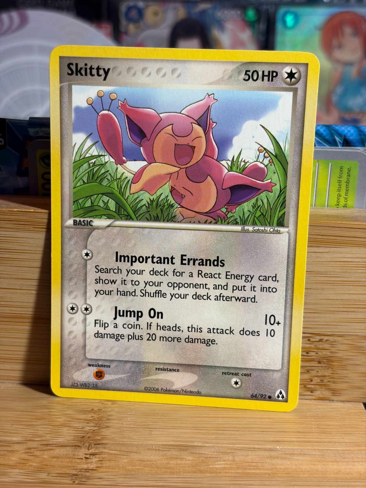 SKITTY 64/92 EX Legend Maker Unlimited Vintage Pokemon TCG Near Mint