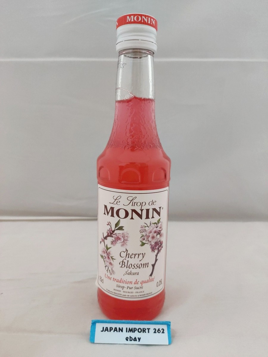 New MONIN Sakura Syrup 250ml Japanese Cherry Blossom Flavor Drink