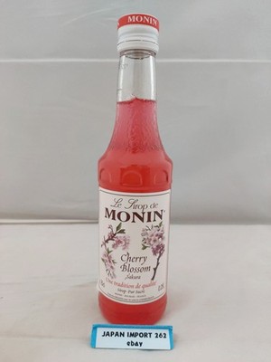 New MONIN Sakura Syrup 250ml Japanese Cherry Blossom Flavor Drink Cocktail Mixer