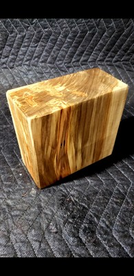 ONE 6''×6''×3'' Amberosia Maple Turning Blanks Thick wood block. Salad Bowl Carving