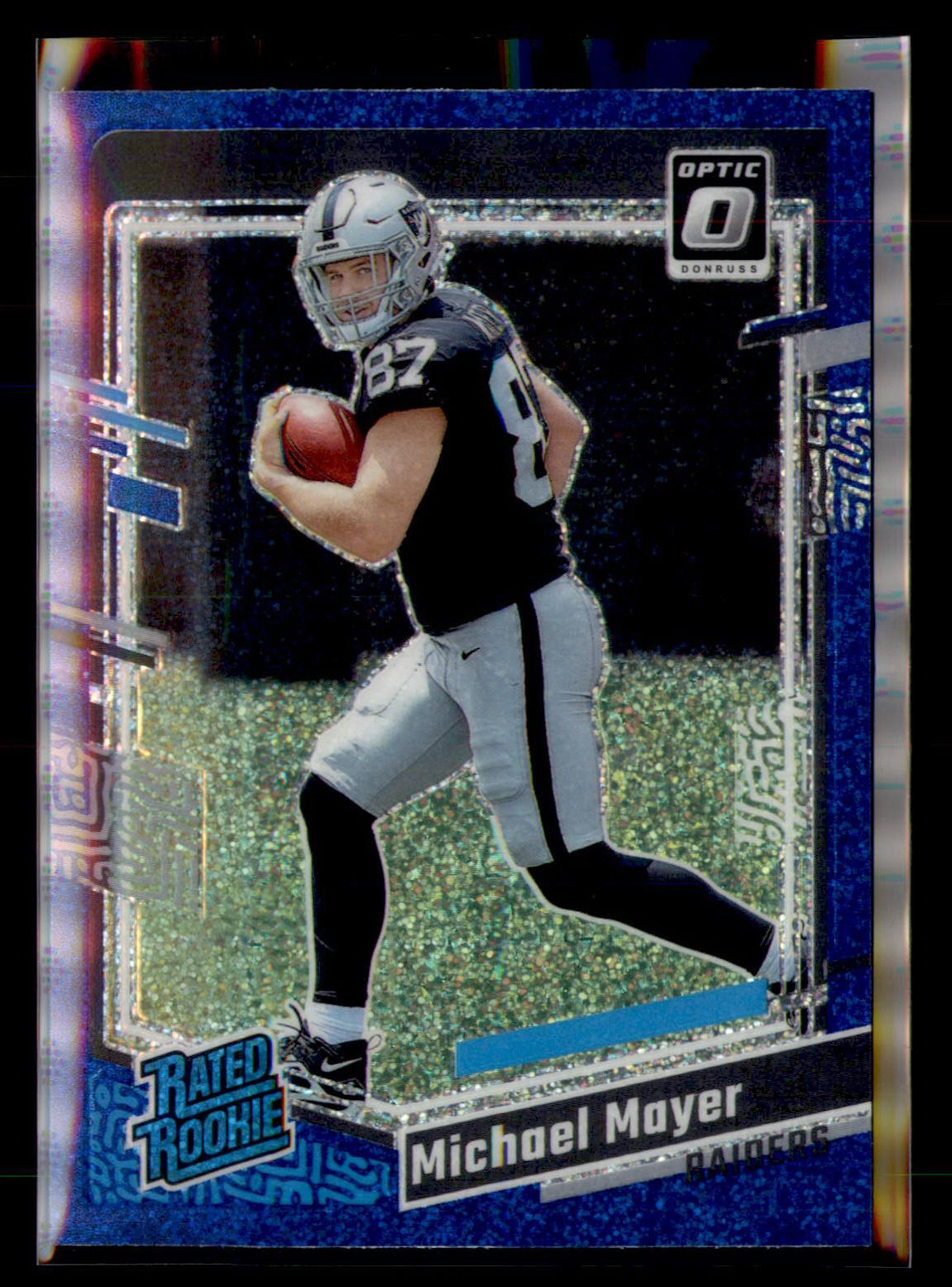 2023 Donruss Optic #260 Michael Mayer Blue Glitter
