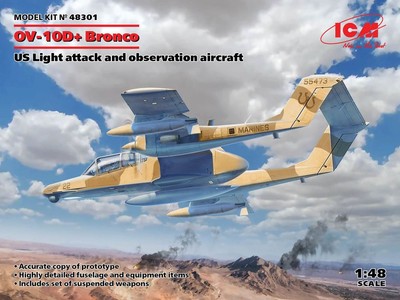 ICM 1:48 48301 OV-10D+ Bronco, US Attack Aircraft - NEU