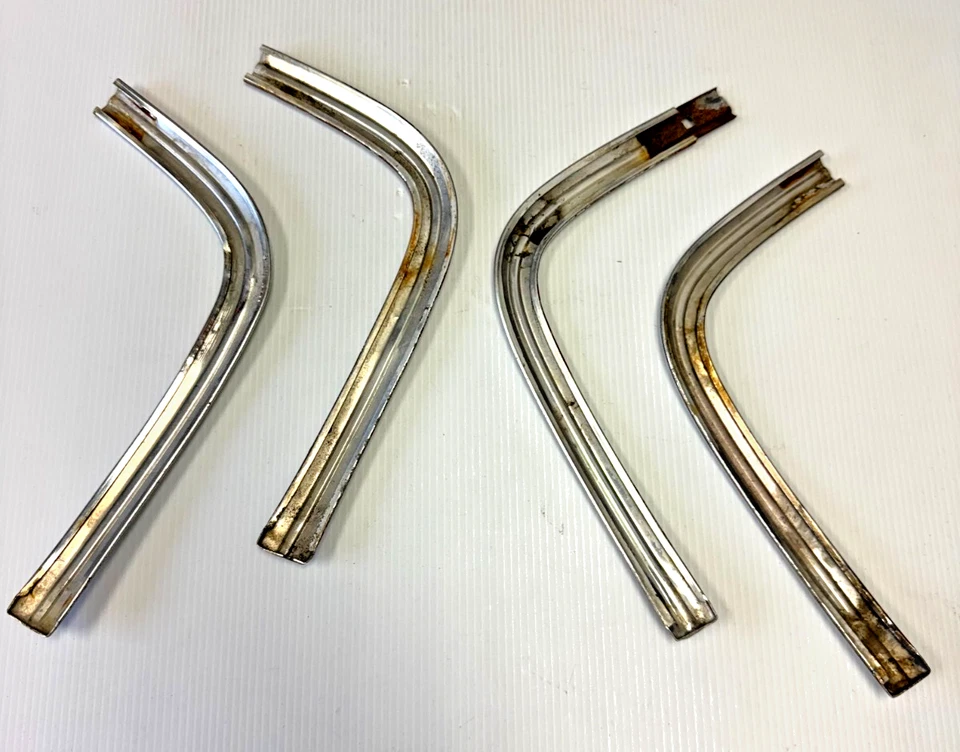 Vintage 1964 Oldsmobile Cutlass F-85 Fender Side Trim Molding Ends RH LH - Image 2 of 4