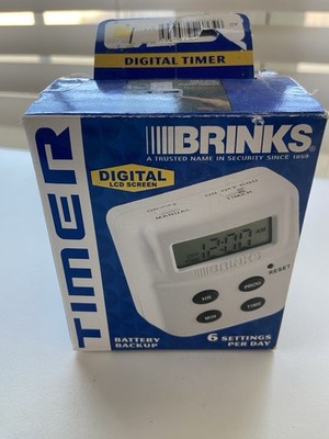 BRINKS Programmable Digital Indoor Electric Outlet Timer 44-1020 Tested Works