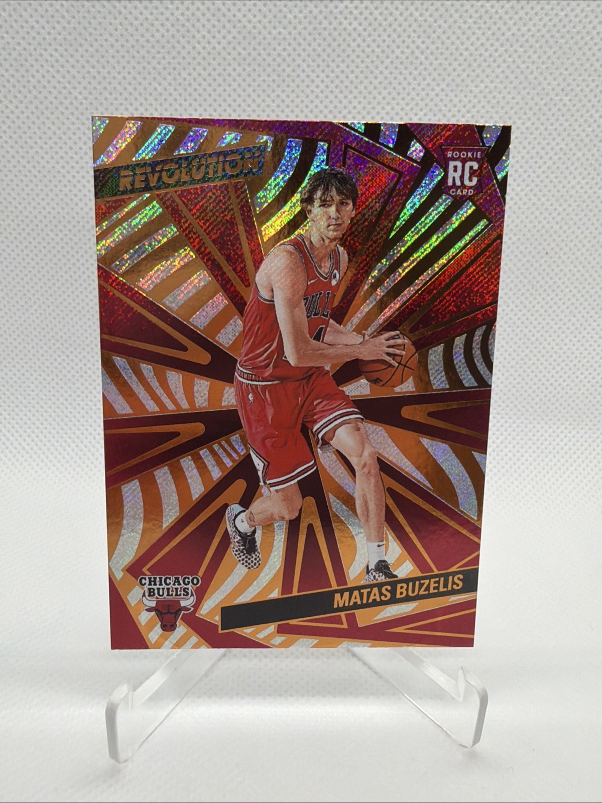 2024-25 Panini Revolution - Rookies Matas Buzelis #129 Red Swirl (RC)