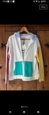 Joules Multicolored Zip Up Hoodie Jacket Size 12 New with Tags Gift Idea Women's