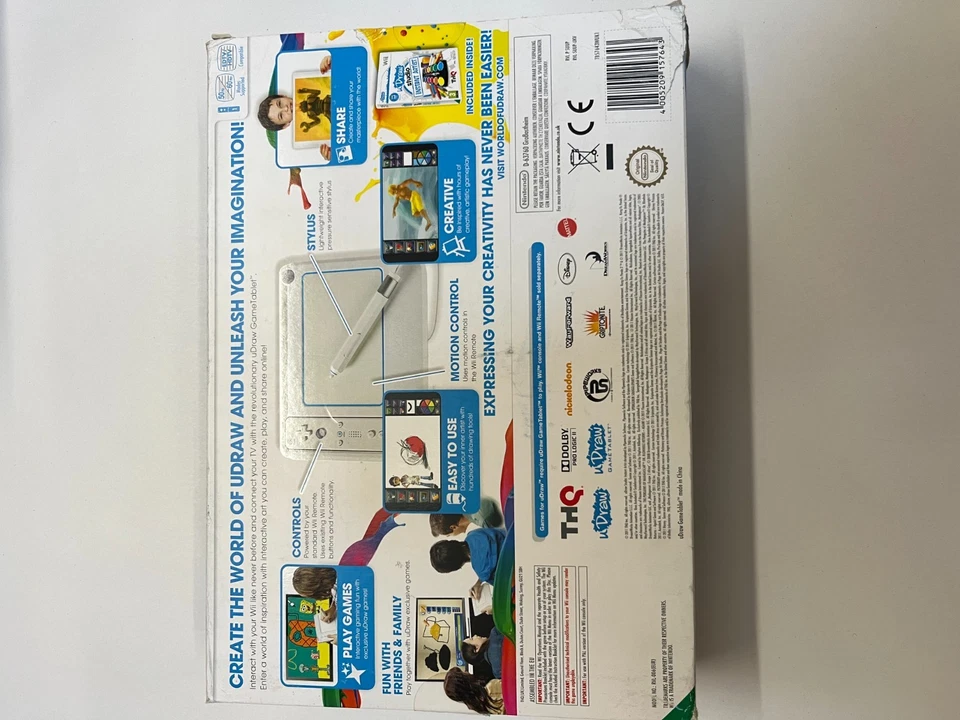 uDraw Game Tablet inc Instant Artist (light wear on box) - Wii UK Release Sealed - Image 2 of 4