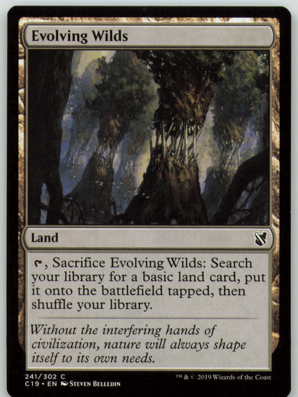 Evolving Wilds 241 Common Commander 2019 Magic: The Gathering LP