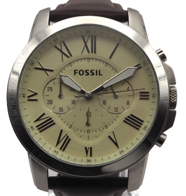 Fossil Grant Chronograph FS4735 Herrenuhr Edelstahl Silber Neu OVP