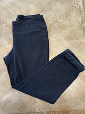 J. Jill Wearever Collection Black Roll Up Hem Pants Large Waist 36  Inseam 27  