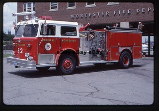 Worcester MA Engine 2 1977 Maxim Fire Apparatus Slide