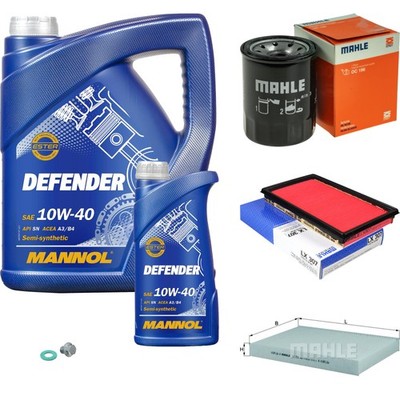 MAHLE Inspektionspaket 6 L MANNOL Defender 10W-40 für Nissan Maxima/Maxima QX V