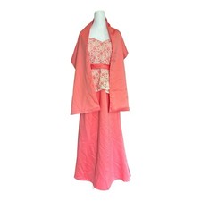 Mori Lee By Madeline Gardner Bridesmaid Dress Prom Gown Pink w/ Shawl 14