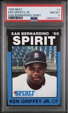 1988 Best San Bernardino Spirit - Ken Griffey Jr #1 (RC)