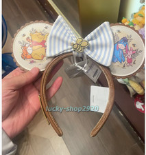HK Disney authentic 2026 Winnie The Pooh Eeyore Piglet Tigger Ears Headband