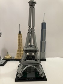 LEGO Architecture Lot 21028 New York City 21019 Eiffel Tower 21003 Seattle Rare