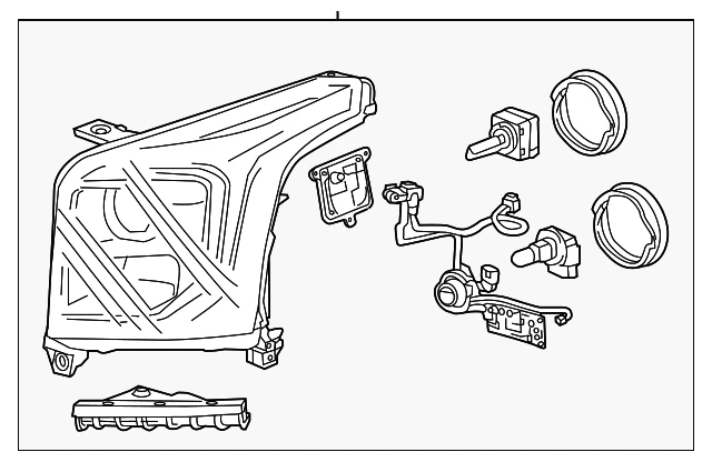Genuine GM Passenger Side Headlamp Assembly 84155710 - Image 4 of 4