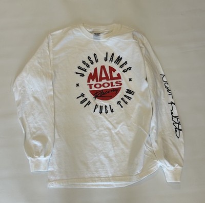vintage mac tools racing jesse james too fuel team Size Medium Long Sleeve