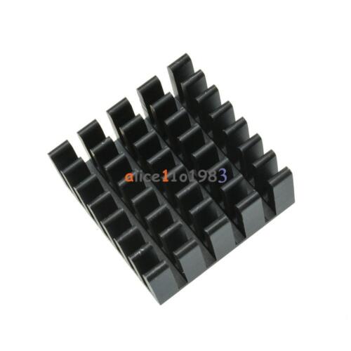 10PCS Radiating Fan 20x20x10mm Black Slot Routing CPU Cooling Fin Heat Sink - Picture 1 of 5