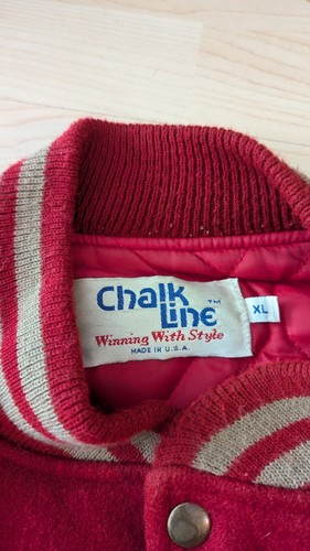 Vintage San Francisco 49ers Rare Red Chalk Line Wool Varsity Jacket Size X-Large - Picture 7 of 9
