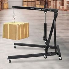 4409 Lbs Heavy Duty Engine Hoist Leveler Cherry Picker Shop Crane Load Lift Tool