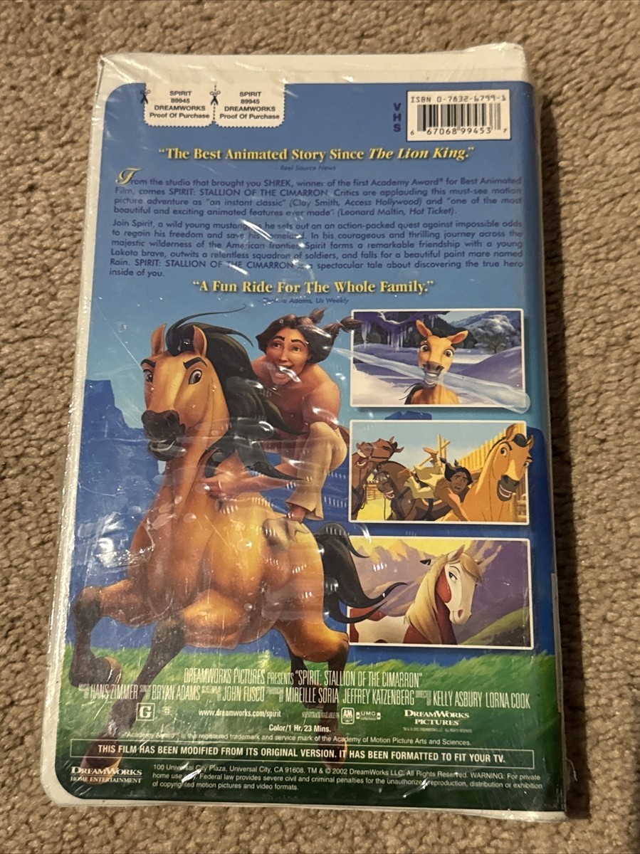 Spirit: Stallion Of The Cimarron (VHS, 2002, Standard Version