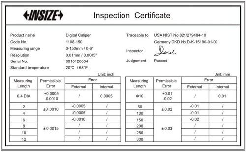 Insize Digital Caliper 1108-300 Electronic Caliper 0 - 12" + Free Shipping - Picture 5 of 6