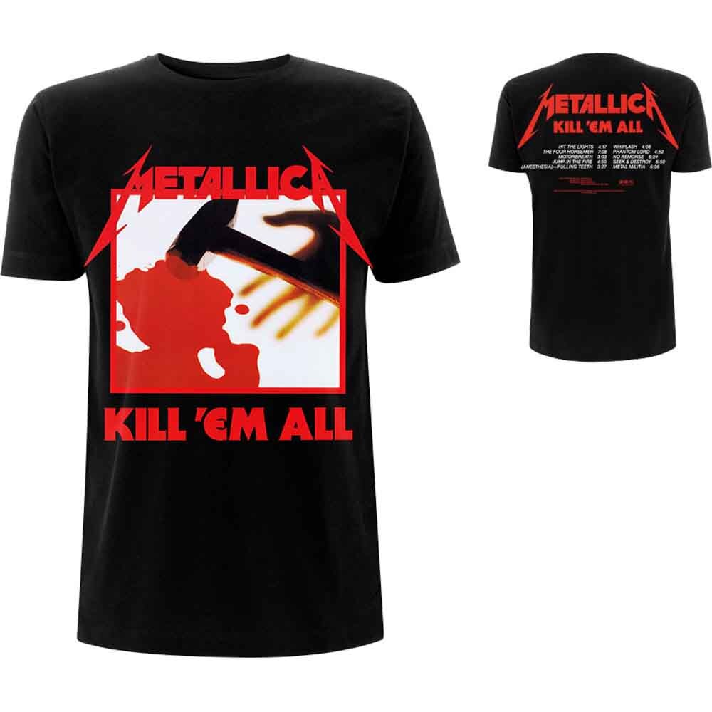 Metallica - Kill 'Em All Tracks (T-Shirt) | eBay