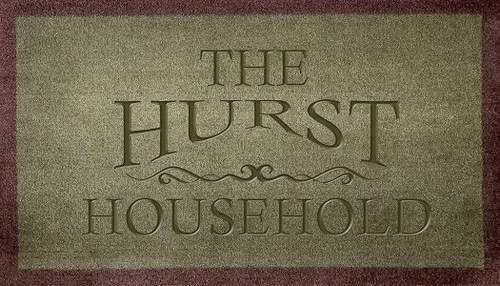HOUSEHOLD FAMILY MAT Personalised 5 Colours Internal Door Mat - Picture 14 of 17