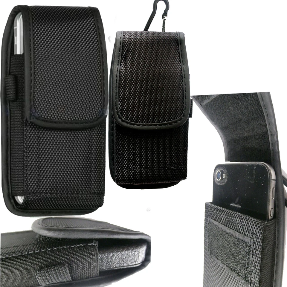 Universal Nylon Belt Loop Case Cover Holster Pouch for Large Mobile Phone - Image 3 of 4
