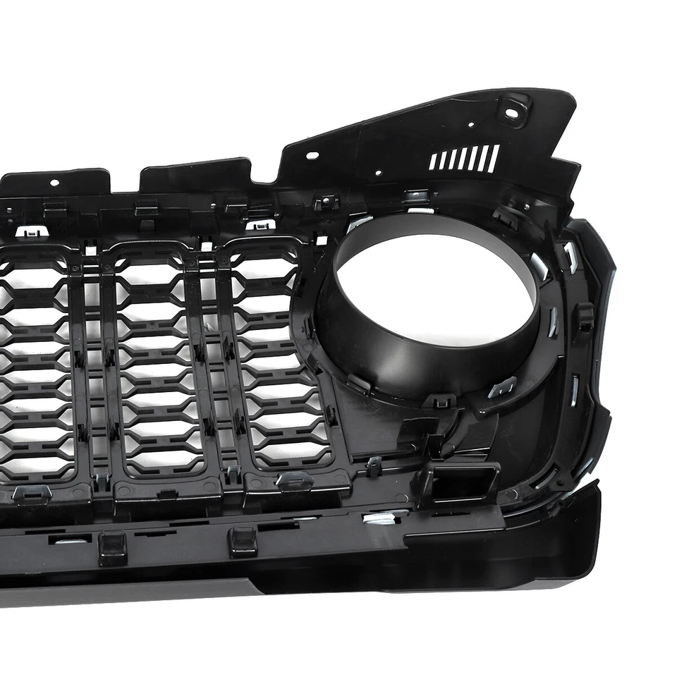 For 2018-2024 Jeep Wrangler JL & Gladiator JT Rubicon Style Bright White Grille Foto 3 de 4