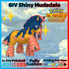 ✨ Shiny Mudsdale 6IV ✨ Pokemon Scarlet & Violet 🚀 Fast 🚀