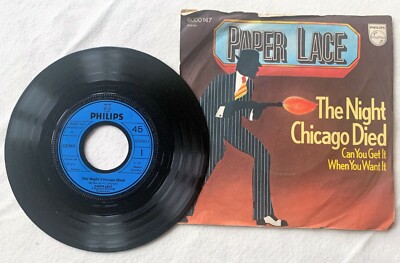 Paper Lace - The Night Chicago Died - Vinyl Single - 1974 - Philips