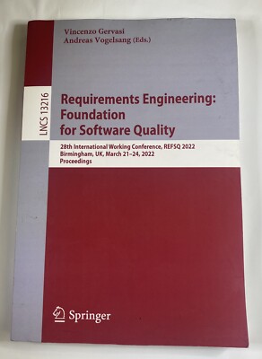 Requirements Engineering Foundation for Software Quality 28th ACCEPTABLE COND
