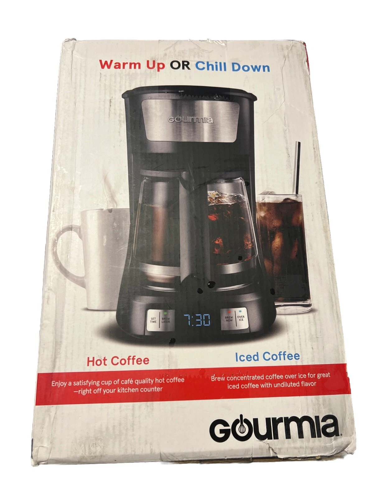 Gourmia 12-Cup Programmable Hot and Iced Coffee Maker (GCM3259BK)