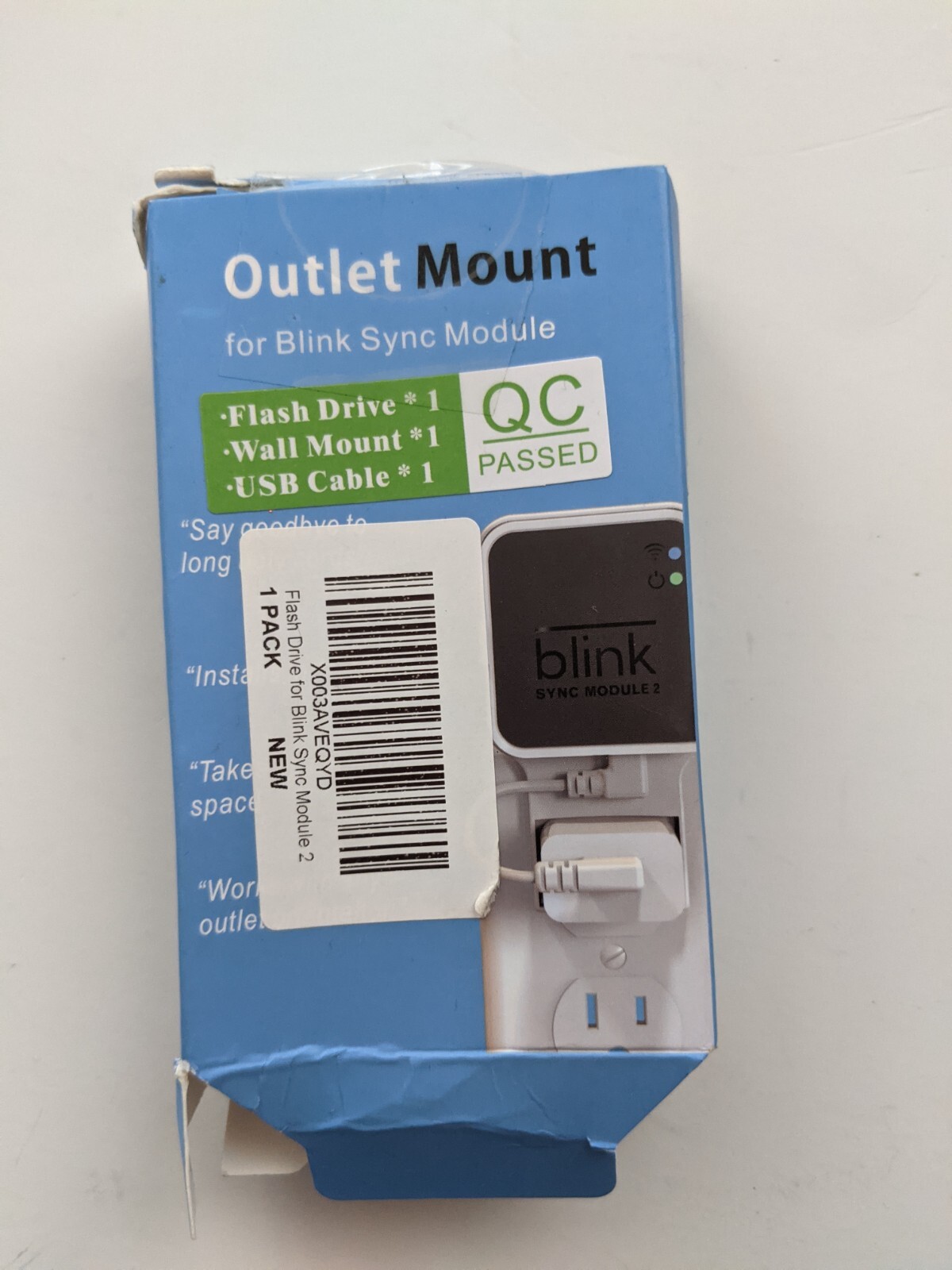 Outlet Wall Mount for Blink Sync Module 2 Mount Bracket Holder for Blink Outdoo-image