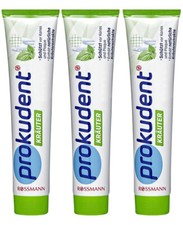 3 PROKUDENT HERBAL Daily German Toothpaste Against Caries Plaque 125ml 4.2oz