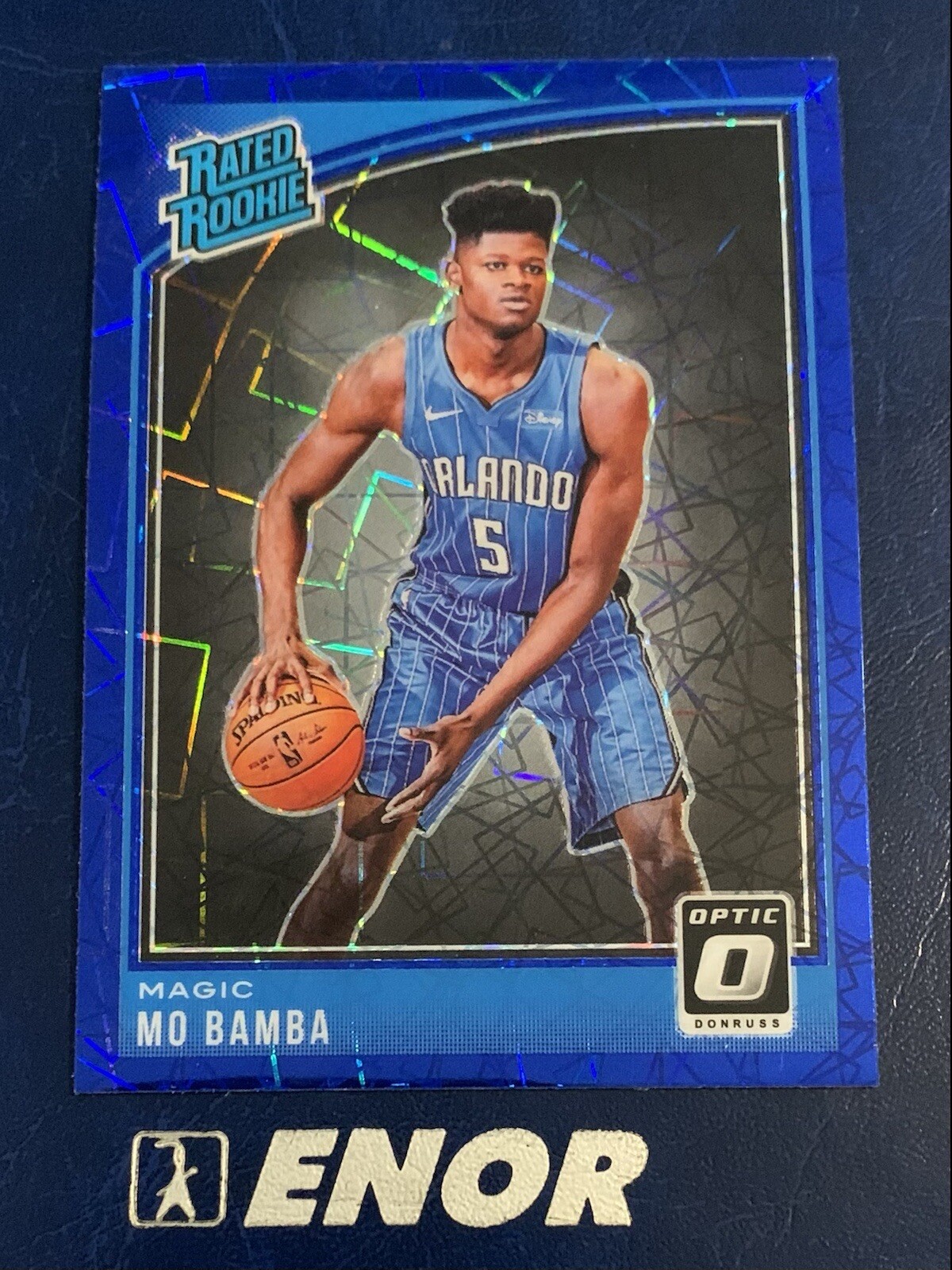 Mo Bamba 2018-19 Donruss Optic Blue Velocity RC Rookie #160 Orlando Magic NBA