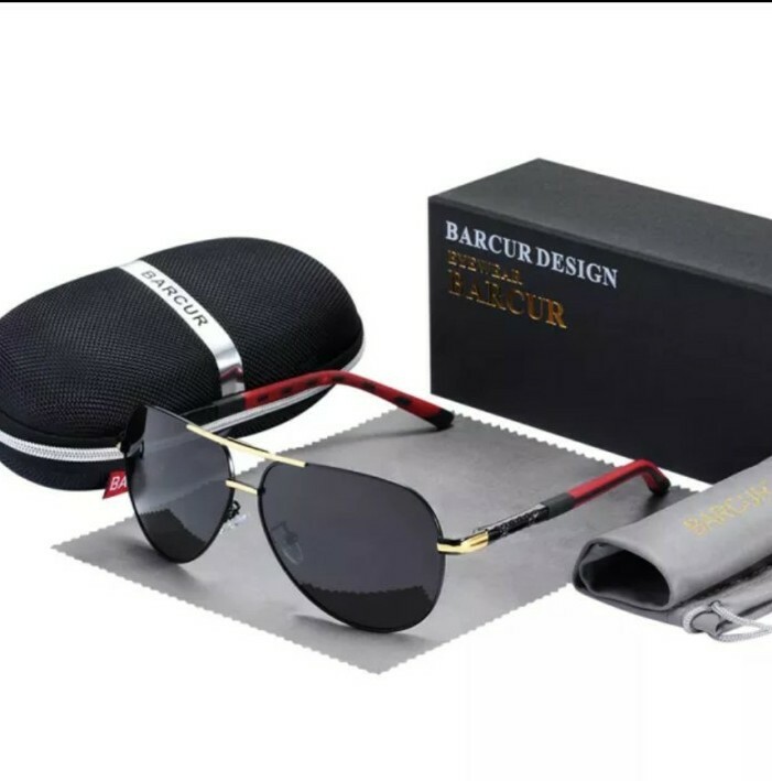 BARCUR Gafas de Sol Polarizadas para Hombre Moda Piloto Lentes Aluminio  UV400