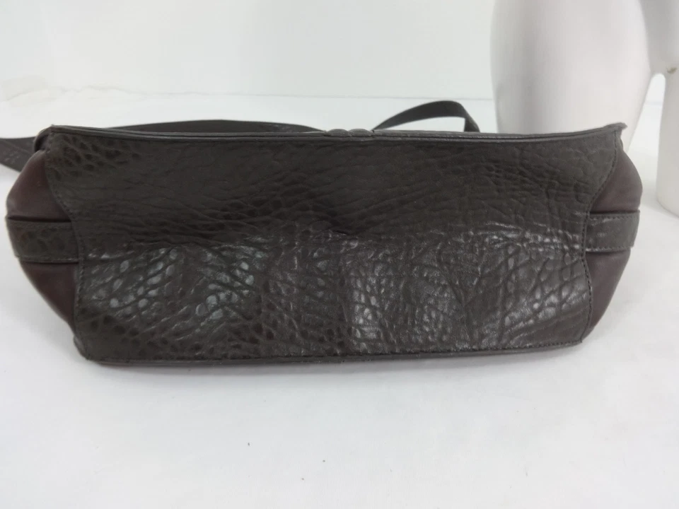 NWOT FRENCH CONNECTION Grand Sac À Épaule En Cuir Brun Espresso - Photo 4/4