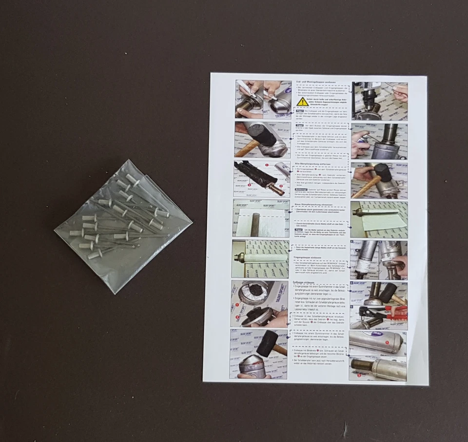 Silent Sport Original Dämmmatten Set -Universal für alle Auspuffe- incl. Nieten - Bild 3 von 4