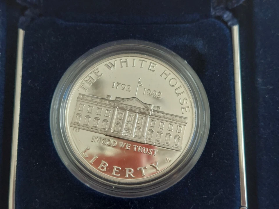 1992 U.S. W The White House 200th Anniversary Silver Dollar Proof Coin OGP & COA - Image 2 of 4