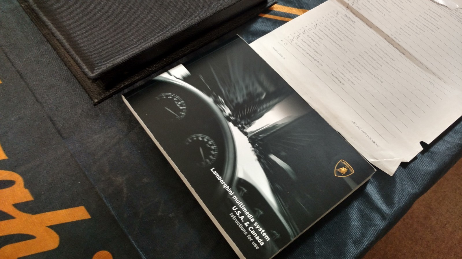 2013 LAMBORGHINI GALLARDO LP560 COUPE COMPLETE OWNERS MANUAL WITH BRIEFCASE OEM