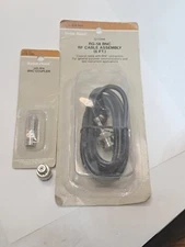 Collectible Radio Shack RG-58 BNC RF Cable Assembly 6' & UG-914 BNC Coupler (d)