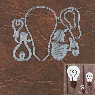 You Light Me Up Electric Bulbs w Heart Filaments Cutting Dies Valentines Love +