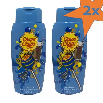 2x300ml Chupa Chups Cool Cola Duschgel Duschbad Kinder Mädchen Jungen Geschenk
