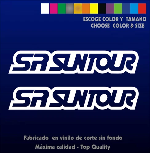 2 x vinyl stickers - SR SUNTOUR - vinyl sticker stickers - stickers