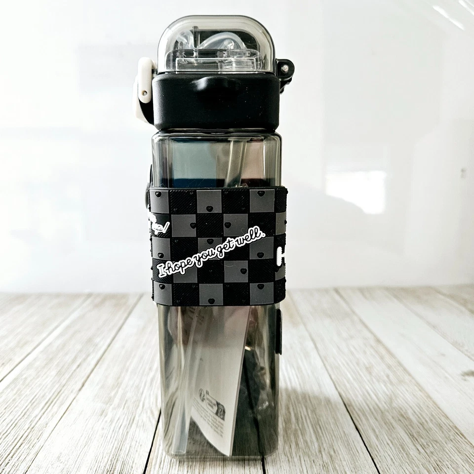 Двойная бутылка для питьевой воды Hello Kitty Miniso Tritan с соломинкой портативная 520 мл - Изображение 3 из 4