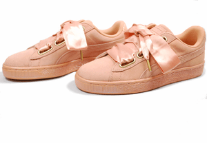 puma suede heart satin